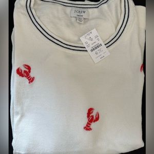 NWT JCrew Teddie Sweater With Lobsters